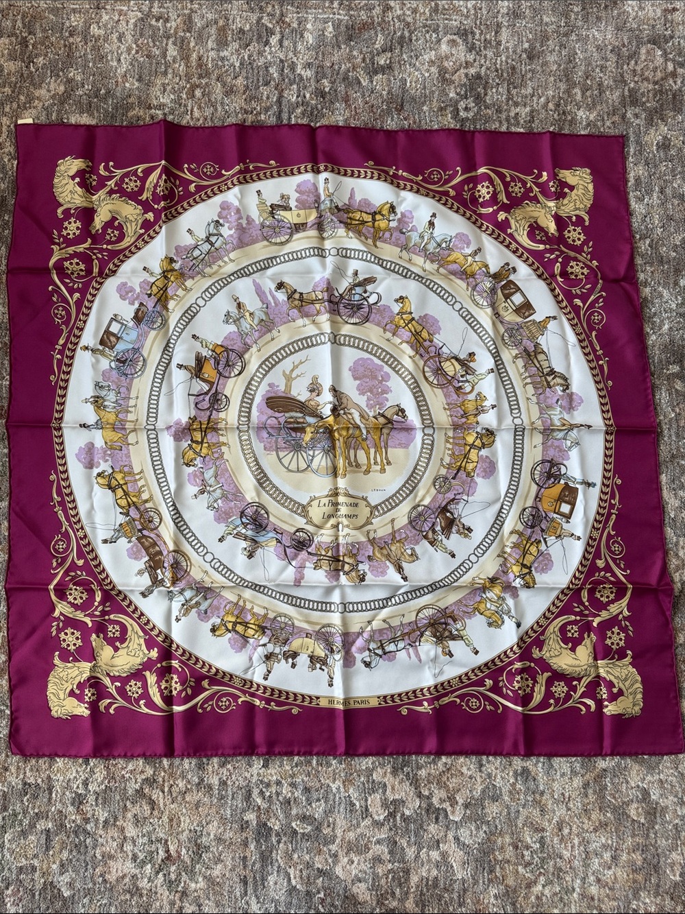 Vintage Hermes silk scarf